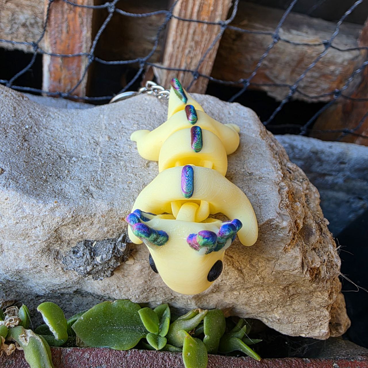 Baby Axolotl 3D Print - Keychain Accessory and Anti-stress Sensory Toy