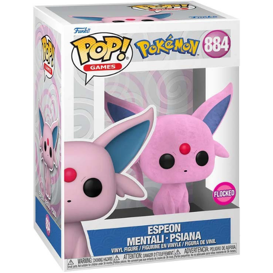 Funko POP 884 - Espeon Flocked - Pokémon (Special Edition)
