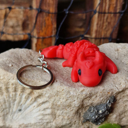 Baby Love Dragon 3D Print – Keychain Accessory and Anti-Stress Sensory Toy