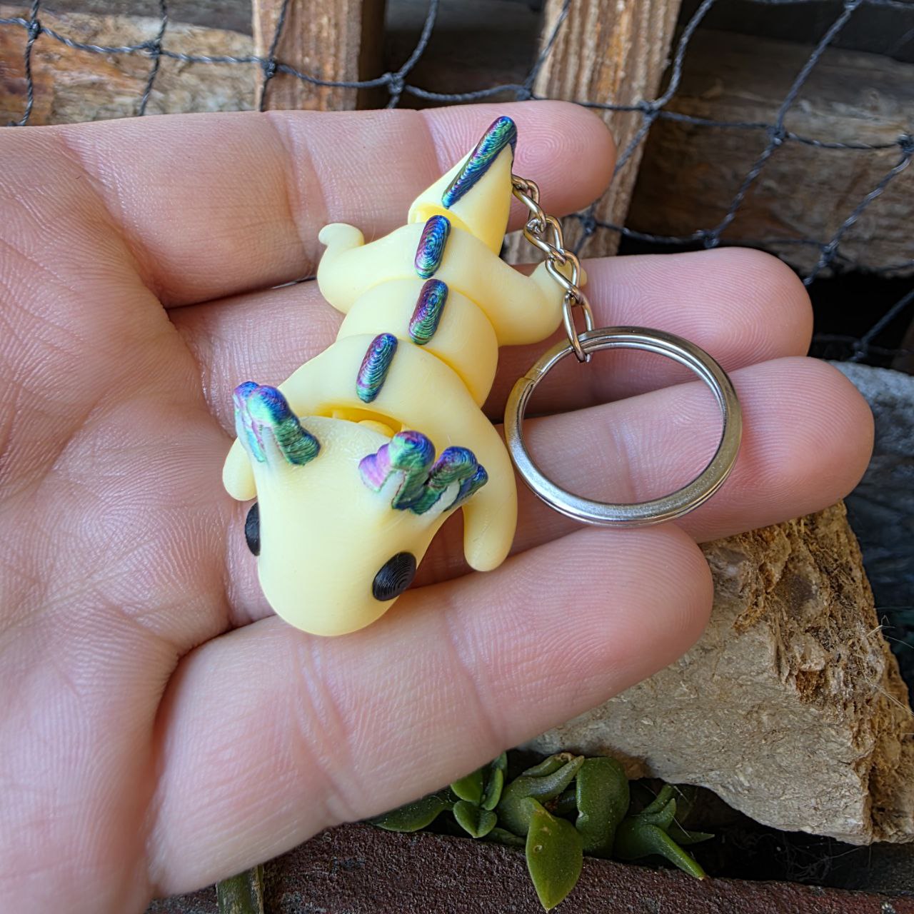 Baby Axolotl 3D Print - Keychain Accessory and Anti-stress Sensory Toy